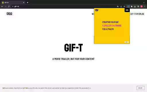 Gif t  from Chrome web store to be run with OffiDocs Chromium online