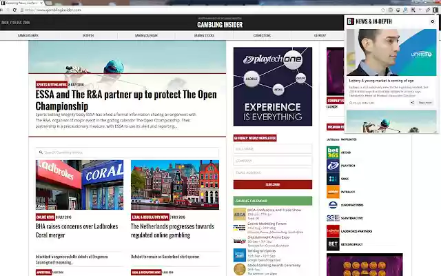 GI Gaming Industry News  from Chrome web store to be run with OffiDocs Chromium online