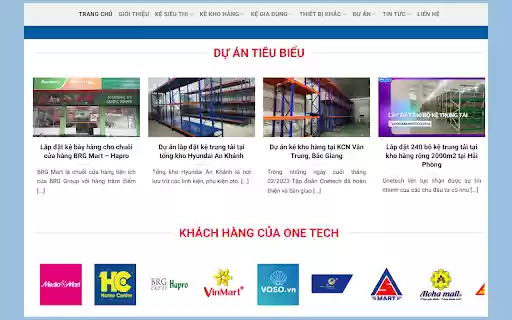 Giá kệ siêu thị, kho hàng Tập đoàn One Tech  from Chrome web store to be run with OffiDocs Chromium online