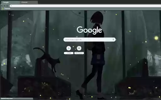 Girl and Black Cat  from Chrome web store to be run with OffiDocs Chromium online