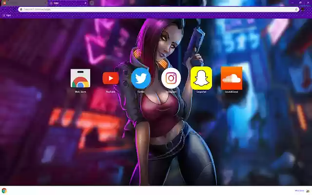 GIRL WITH PINK HAIR (ART) | CYBERPUNK 2077  from Chrome web store to be run with OffiDocs Chromium online