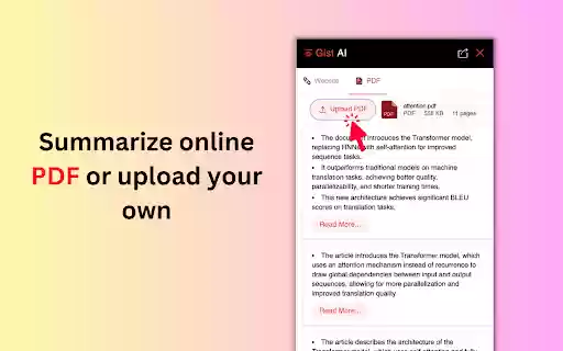 Gist AI:Web,YouTube,PDF Summarizer w/ ChatGPT  from Chrome web store to be run with OffiDocs Chromium online Gist AI:Web,YouTube,PDF Summarizer w/ ChatGPT  from Chrome web store to be run with OffiDocs Chromium online