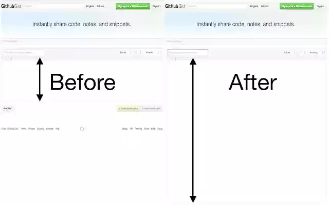 Gist Expander  from Chrome web store to be run with OffiDocs Chromium online