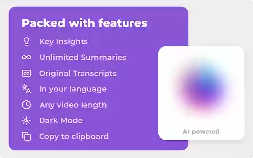 Gistly: YouTube AI Summary with ChatGPT  from Chrome web store to be run with OffiDocs Chromium online