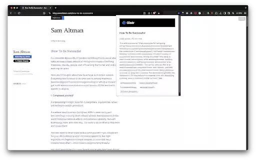 Gistr  from Chrome web store to be run with OffiDocs Chromium online