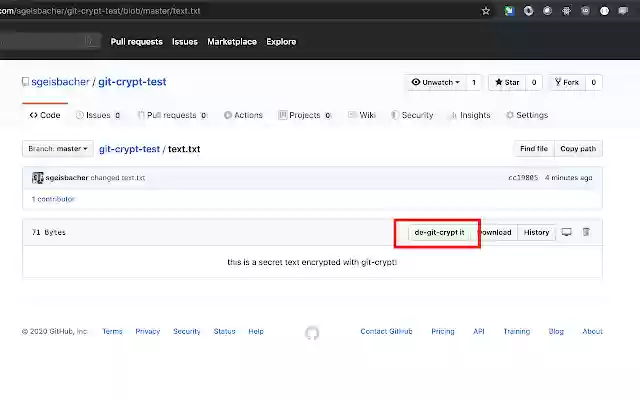 git crypt decrypter  from Chrome web store to be run with OffiDocs Chromium online