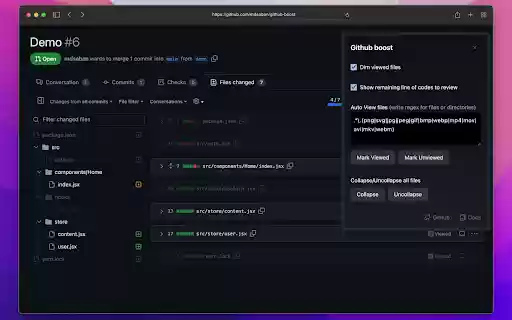 Github Boost  from Chrome web store to be run with OffiDocs Chromium online
