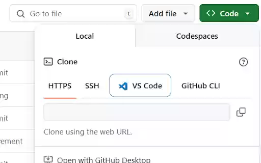 GitHub Clone with VS Code  from Chrome web store to be run with OffiDocs Chromium online