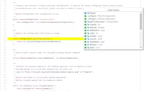 Github Code Outline  from Chrome web store to be run with OffiDocs Chromium online