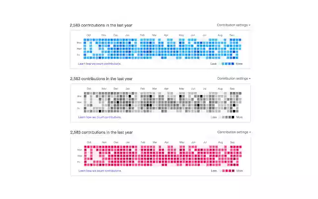 Github Colorful Streak  from Chrome web store to be run with OffiDocs Chromium online