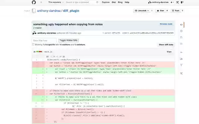 github diff filter from Chrome web store to be run with OffiDocs Chromium online github diff filter from Chrome web store to be run with OffiDocs Chromium online