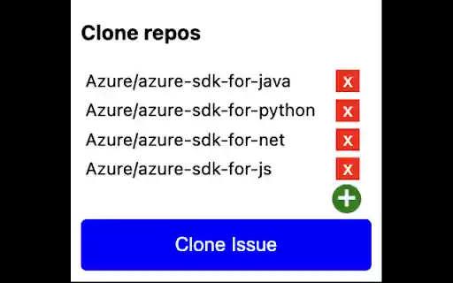 GitHub Issue Cloner  from Chrome web store to be run with OffiDocs Chromium online