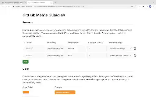 GitHub Merge Guardian from Chrome web store to be run with OffiDocs Chromium online GitHub Merge Guardian from Chrome web store to be run with OffiDocs Chromium online