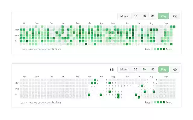GitHub Minesweeper  from Chrome web store to be run with OffiDocs Chromium online
