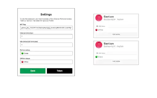 GitHub Online Indicator  from Chrome web store to be run with OffiDocs Chromium online