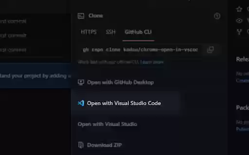 GitHub open in VS Code  from Chrome web store to be run with OffiDocs Chromium online