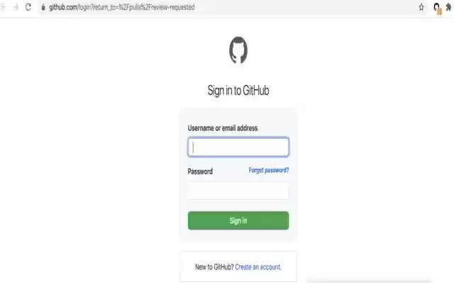 来自 Chrome 网上商店的 Github 同行评审通知程序将与 OffiDocs Chromium 在线一起运行
