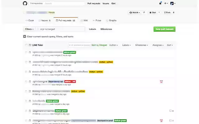 Github PR Sorter  from Chrome web store to be run with OffiDocs Chromium online