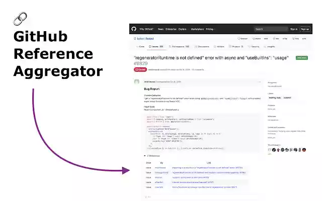 GitHub Reference Aggregator from Chrome web store to be run with OffiDocs Chromium online GitHub Reference Aggregator from Chrome web store to be run with OffiDocs Chromium online