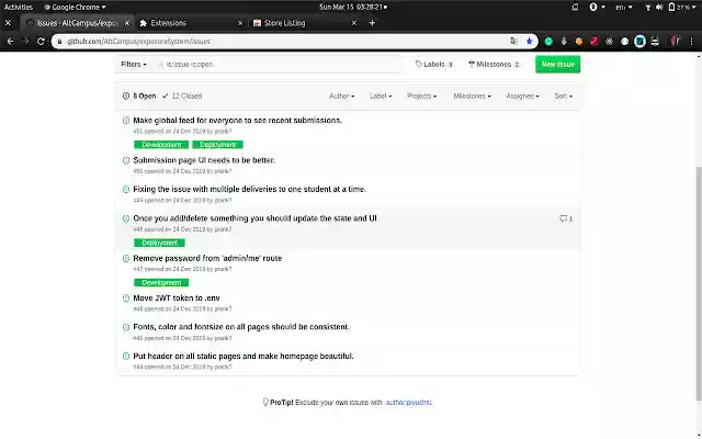 Github Solutions  from Chrome web store to be run with OffiDocs Chromium online