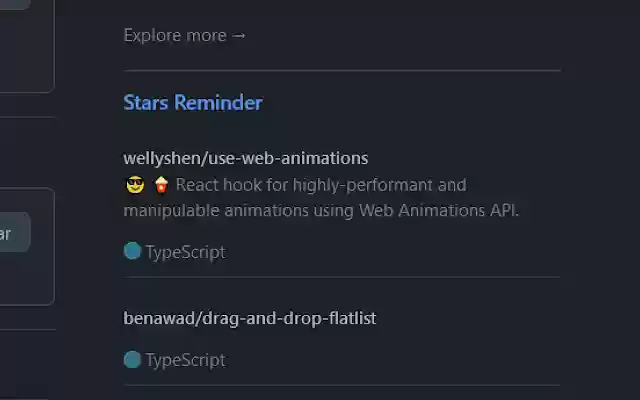 Github Star Reminder from Chrome web store to be run with OffiDocs Chromium online Github Star Reminder from Chrome web store to be run with OffiDocs Chromium online