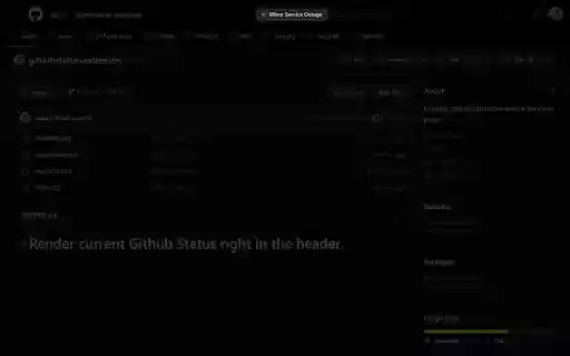 Github Status Monitor  from Chrome web store to be run with OffiDocs Chromium online