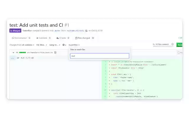 GitHub Superfilter  from Chrome web store to be run with OffiDocs Chromium online