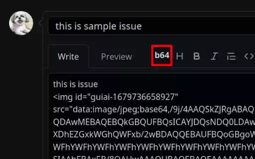 github upload image as inline  from Chrome web store to be run with OffiDocs Chromium online