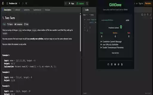 GitItDone  from Chrome web store to be run with OffiDocs Chromium online