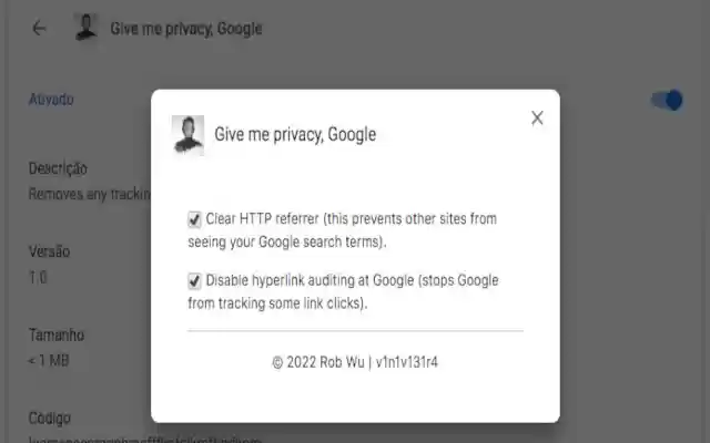 Give me privacy, Google from Chrome web store to be run with OffiDocs Chromium online Give me privacy, Google from Chrome web store to be run with OffiDocs Chromium online