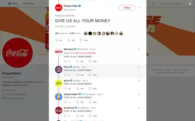 GIVE US ALL YOUR MONEY from Chrome web store to be run with OffiDocs Chromium online GIVE US ALL YOUR MONEY from Chrome web store to be run with OffiDocs Chromium online