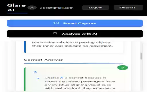 Glare AI  from Chrome web store to be run with OffiDocs Chromium online