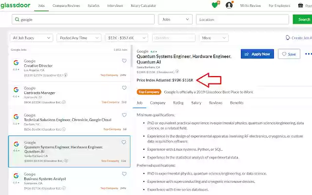 Glassdoor Price Index Adjusted Salaries from Chrome web store to be run with OffiDocs Chromium online Glassdoor Price Index Adjusted Salaries from Chrome web store to be run with OffiDocs Chromium online