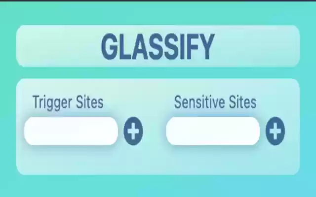 Glassify  from Chrome web store to be run with OffiDocs Chromium online