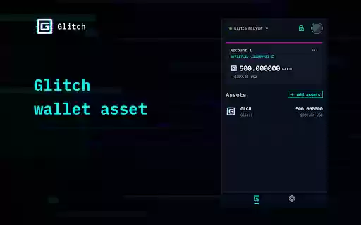 Glitch Wallet  from Chrome web store to be run with OffiDocs Chromium online