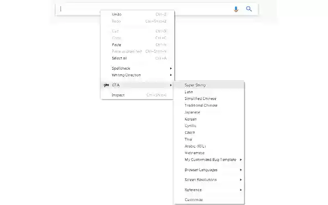 Globalization Test Assistant  from Chrome web store to be run with OffiDocs Chromium online