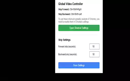 Global Skip/Rewind Hotkey from Chrome web store to be run with OffiDocs Chromium online Global Skip/Rewind Hotkey from Chrome web store to be run with OffiDocs Chromium online