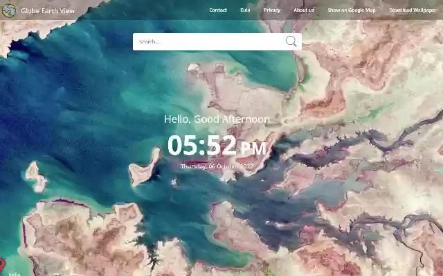 Globe Earth New Tab  from Chrome web store to be run with OffiDocs Chromium online