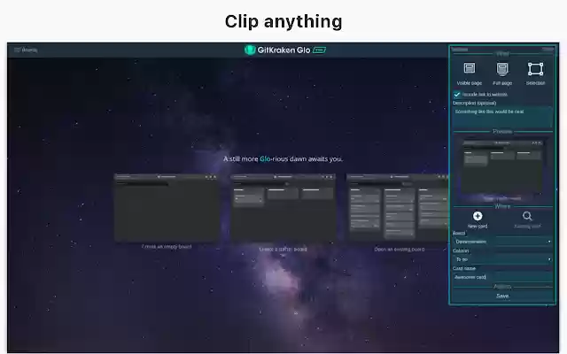Glo Web Clipper  from Chrome web store to be run with OffiDocs Chromium online Glo Web Clipper  from Chrome web store to be run with OffiDocs Chromium online