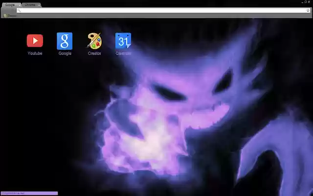 Glowing Purple Pokemon theme 1680x1050  from Chrome web store to be run with OffiDocs Chromium online