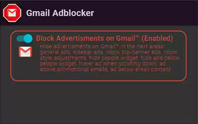 Gmail AdBlocker  from Chrome web store to be run with OffiDocs Chromium online
