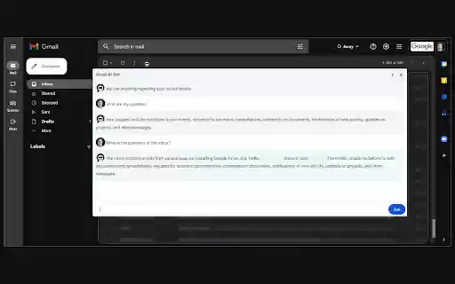 Gmail Bot  from Chrome web store to be run with OffiDocs Chromium online