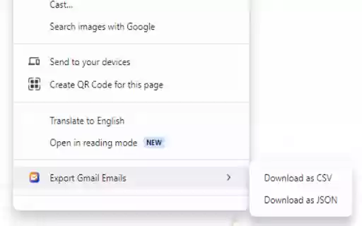 Gmail Exporter  from Chrome web store to be run with OffiDocs Chromium online