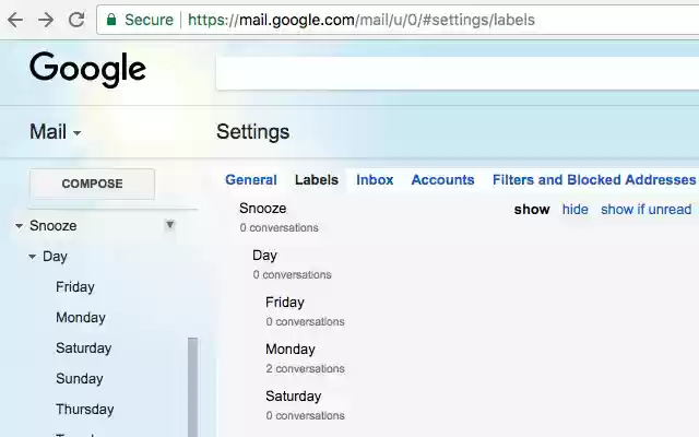 Gmail Snooze Plus  from Chrome web store to be run with OffiDocs Chromium online