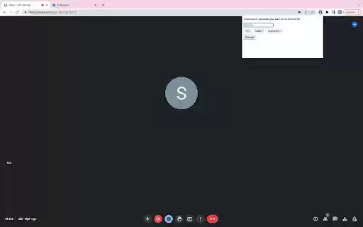 gmeet notify  from Chrome web store to be run with OffiDocs Chromium online
