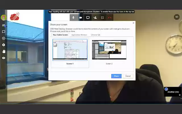 GMS Meet Desktop Streamer  from Chrome web store to be run with OffiDocs Chromium online