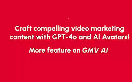 GMV AI:Convert Any URL to Video with AI  from Chrome web store to be run with OffiDocs Chromium online