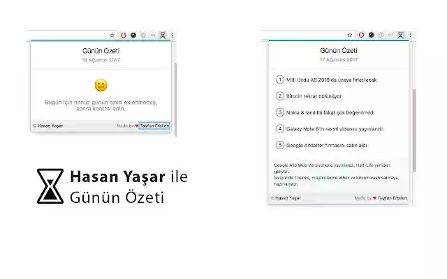 Günün Özeti from Chrome web store to be run with OffiDocs Chromium online Günün Özeti from Chrome web store to be run with OffiDocs Chromium online