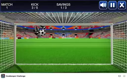 Goalkeeper Challenge Save every shot and become a star! from Chrome web store to be run with OffiDocs Chromium online Goalkeeper Challenge Save every shot and become a star! from Chrome web store to be run with OffiDocs Chromium online