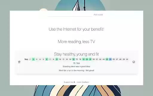 GoalMet Achieve your goals  from Chrome web store to be run with OffiDocs Chromium online